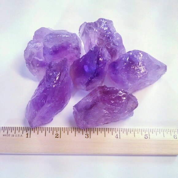 1/2 lb Amethyst Chunks Natural Purple Gemstone Crystals Geode Mineral Specimens - Picture 2 of 2